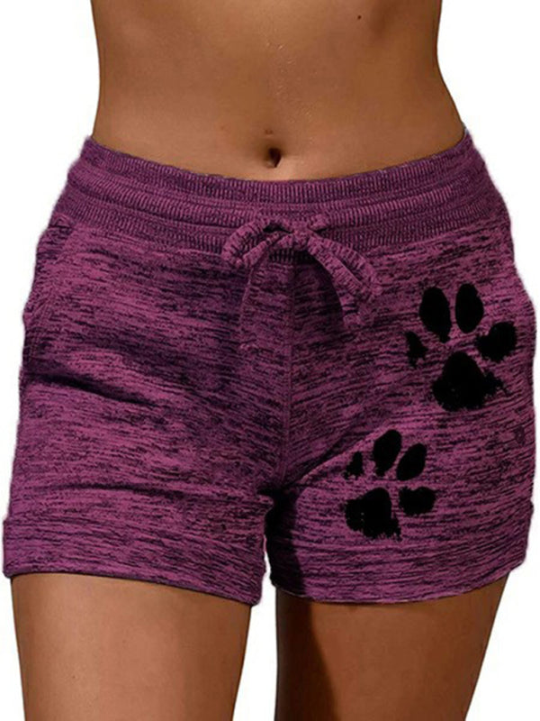 Women's Paws Print Shorts