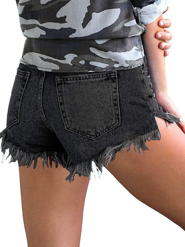 Women's High Waist Cutoff Denim Shorts