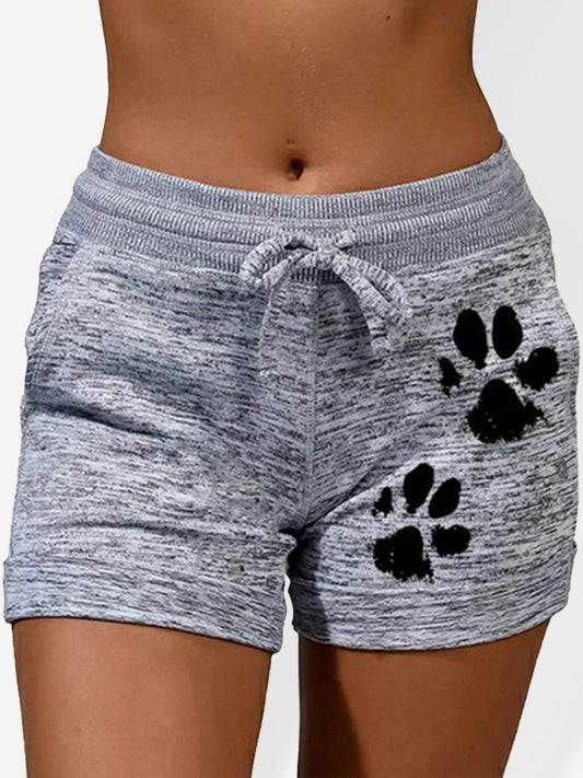 Women's Paws Print Shorts